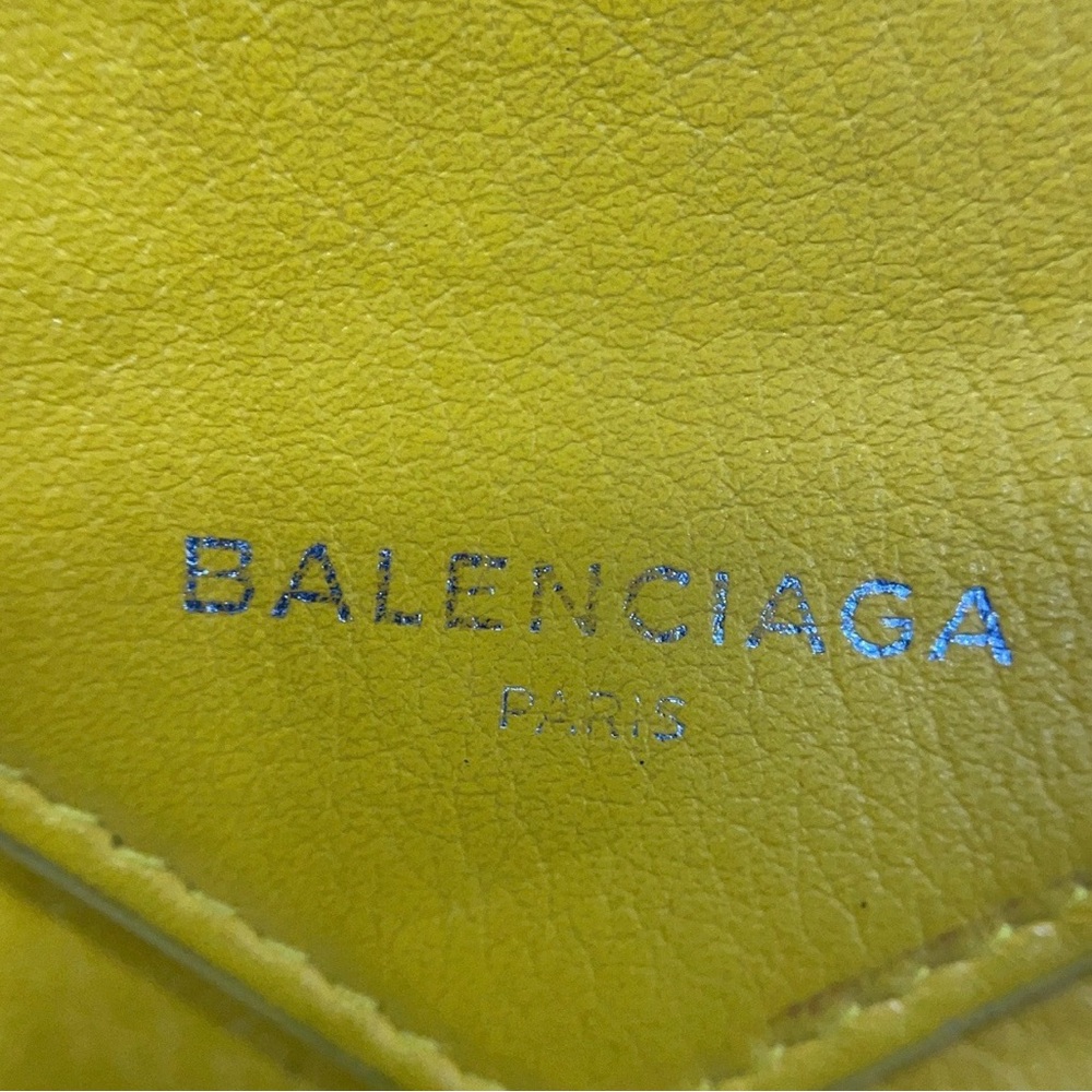 Balenciaga Leather Yellow Clutch Organizer - Picture 5 of 11